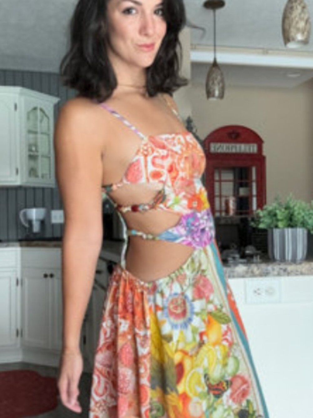 NWT Anthropologie Sleeveless Beaded Midi Dress - Picture 7 of 7